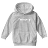 i'm sorry (2) Youth Hoodie