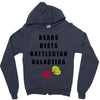 bears beets battlestar galactica Zipper Hoodie