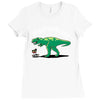 hugasaurus rex Ladies Fitted T-Shirt