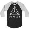 mmxi roman numerals triangle 3/4 Sleeve Shirt