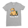 teddy beer Ladies Fitted T-Shirt