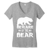 Beware Of The Bear Women's V-Neck T-Shirt