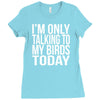 i'm only talking to my birds today Ladies Fitted T-Shirt