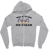 will run for ice cream Zipper Hoodie
