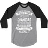 Super Cool Granddad Of A Freaking Awesome Granddaughter 3/4 Sleeve Shirt