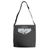 nbc psych fist bump Adjustable Strap Totes