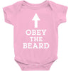 obey the beard funny Baby Onesie