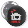 new i love house Pin-back button
