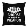 Chess Choose Your Weapon Throw Pillow