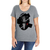 Monkey Father Ladies Curvy T-Shirt