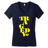 official steps tragedy t shirt s m l xl Women's V-Neck T-Shirt