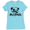 angry panda Ladies Fitted T-Shirt