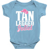tan legged juliet Baby Onesie