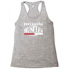 funny installing muscles, ideal gift, birthday present Racerback Tank