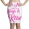 this mom hugs kiss es Pencil Skirts