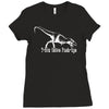 t rex hates push ups Ladies Fitted T-Shirt