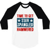 star spangled hammered 3/4 Sleeve Shirt