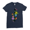 Pride Floral LGBT Colors Ladies Fitted T-Shirt