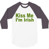 kiss me i'm irish 3/4 Sleeve Shirt