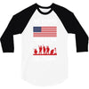 Stand For The Flag We Kneel For The Fallen 3/4 Sleeve Shirt