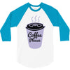 cool coffee please t shirt 3/4 Sleeve Shirt