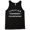 lipstick diamonds champagne Tank Top