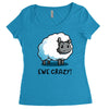 ewe crazy Women's Triblend Scoop T-shirt
