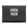 coffee before talkie funny Accessory Pouches