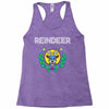 reindeer christmas Racerback Tank