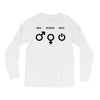 man woman geek symbols Long Sleeve Shirts