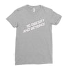 to obesity and beyond Ladies Fitted T-Shirt