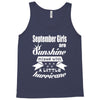 september girls are sunshine mixed with a little hurricane Tank Top