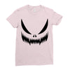pumpkin face Ladies Fitted T-Shirt