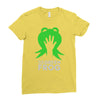 the green frog Ladies Fitted T-Shirt