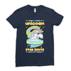 5  unicorn stab idiots Ladies Fitted T-Shirt
