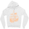 Never Give Up Uterine Cancer Awareness Zipper Hoodie