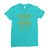 education is important but skiing is importanter Ladies Fitted T-Shirt