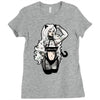cat woman Ladies Fitted T-Shirt