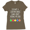 im not a guitar hero i was just doing my job Ladies Fitted T-Shirt