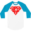 super mom 1 png 3/4 Sleeve Shirt