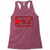 texas made lone star license plate Racerback Tank