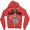 rule of thumb Zipper Hoodie