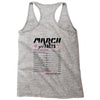 March Girl Facts Aries Racerback Tank