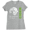 albert einstein theory of 7% proof geeky science cider scrumpy drinkin Ladies Fitted T-Shirt
