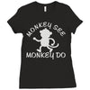 monkey teenage Ladies Fitted T-Shirt