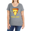 pizza chew! Ladies Curvy T-Shirt
