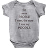 poodle lover Baby Bodysuit
