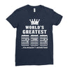 F Chord Dad Funny Guitar Ladies Fitted T-Shirt
