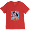 unicorn nerd graphic V-Neck Tee