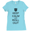 keep calm and roll out Ladies Fitted T-Shirt